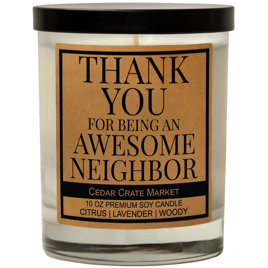 Neighbor Gift, Funny Candles, Good Neighbor Gifts, Thank You, Personalized  Christmas Gift 