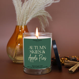 Autumn Skies & Apple Pies Color Candle