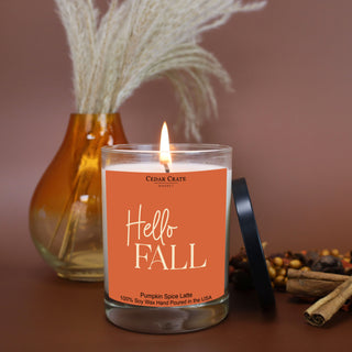 Hello Fall Color Candle
