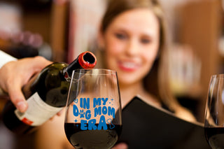 In My Dog Mom Era Wine Glass