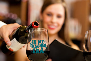 In My Teacher Era Wine Glass