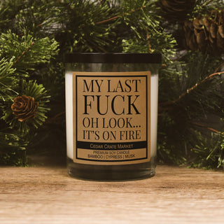 Merry Christmas Just Kidding Go Fuck Yourself Funny Christmas Candle